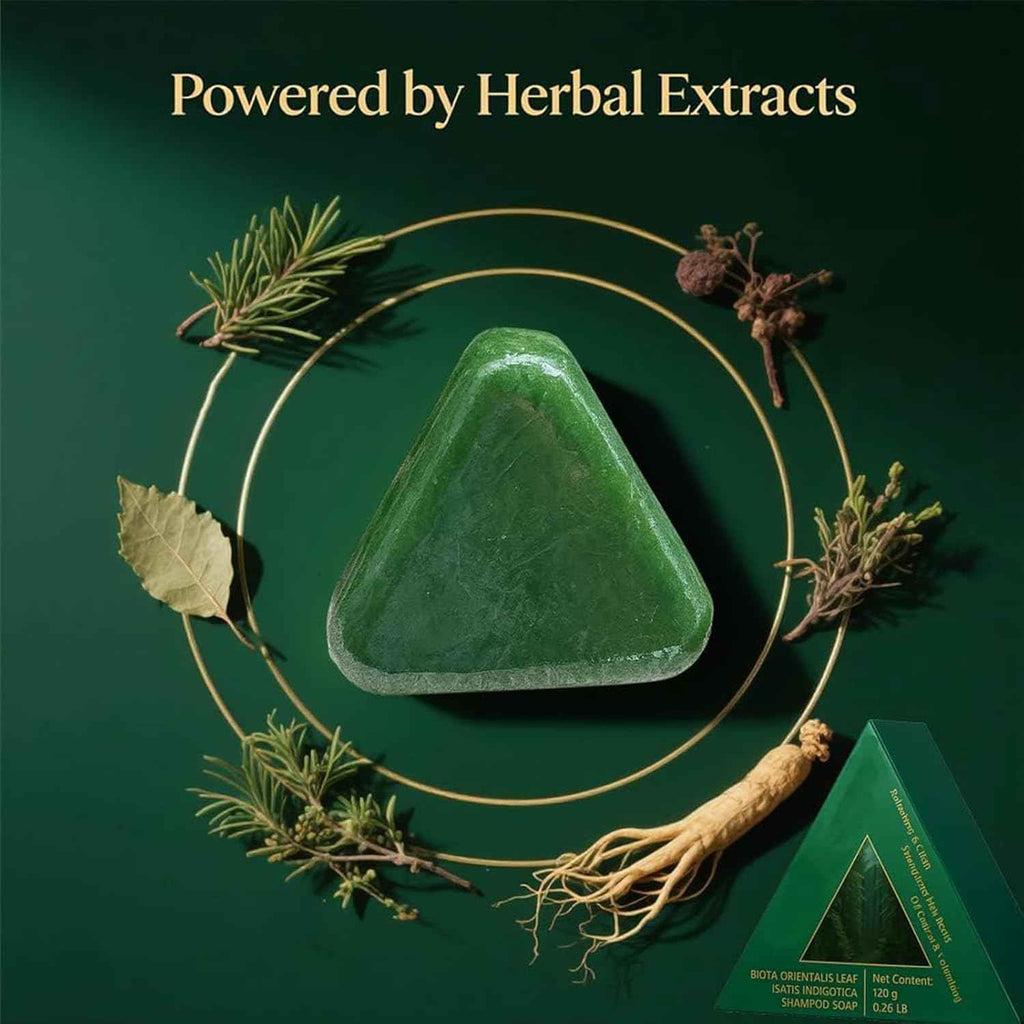 Herbal Glow Solid Shampoo Bar ( Made In Korea )