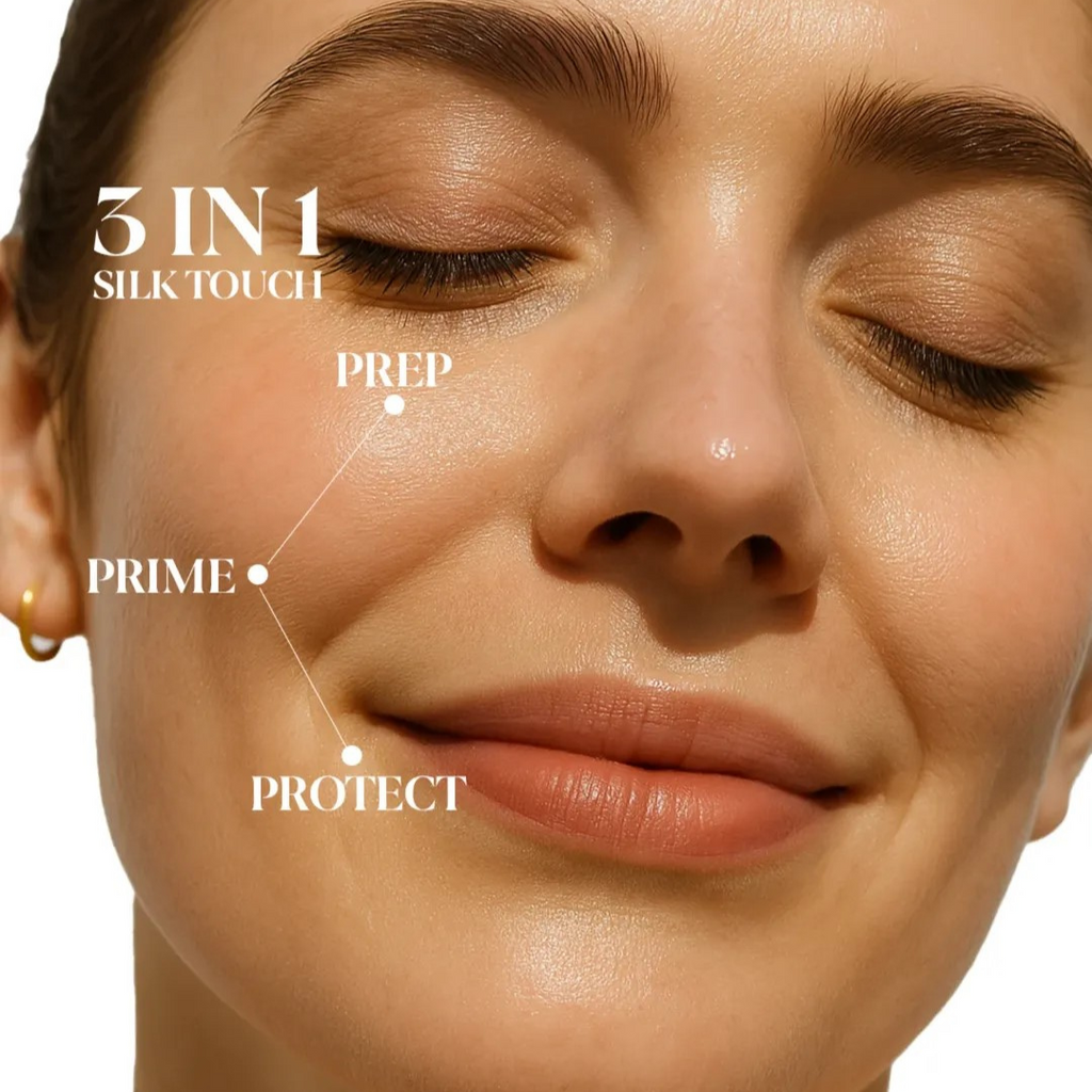 (BUY 1 GET 1 FREE ) Flicka Silk Touch 3 in 1 Moisturizer and Primer for Face | Long-Lasting, Flawless and Dewy Makeup Base | Pore Minimizer | All Skin Types