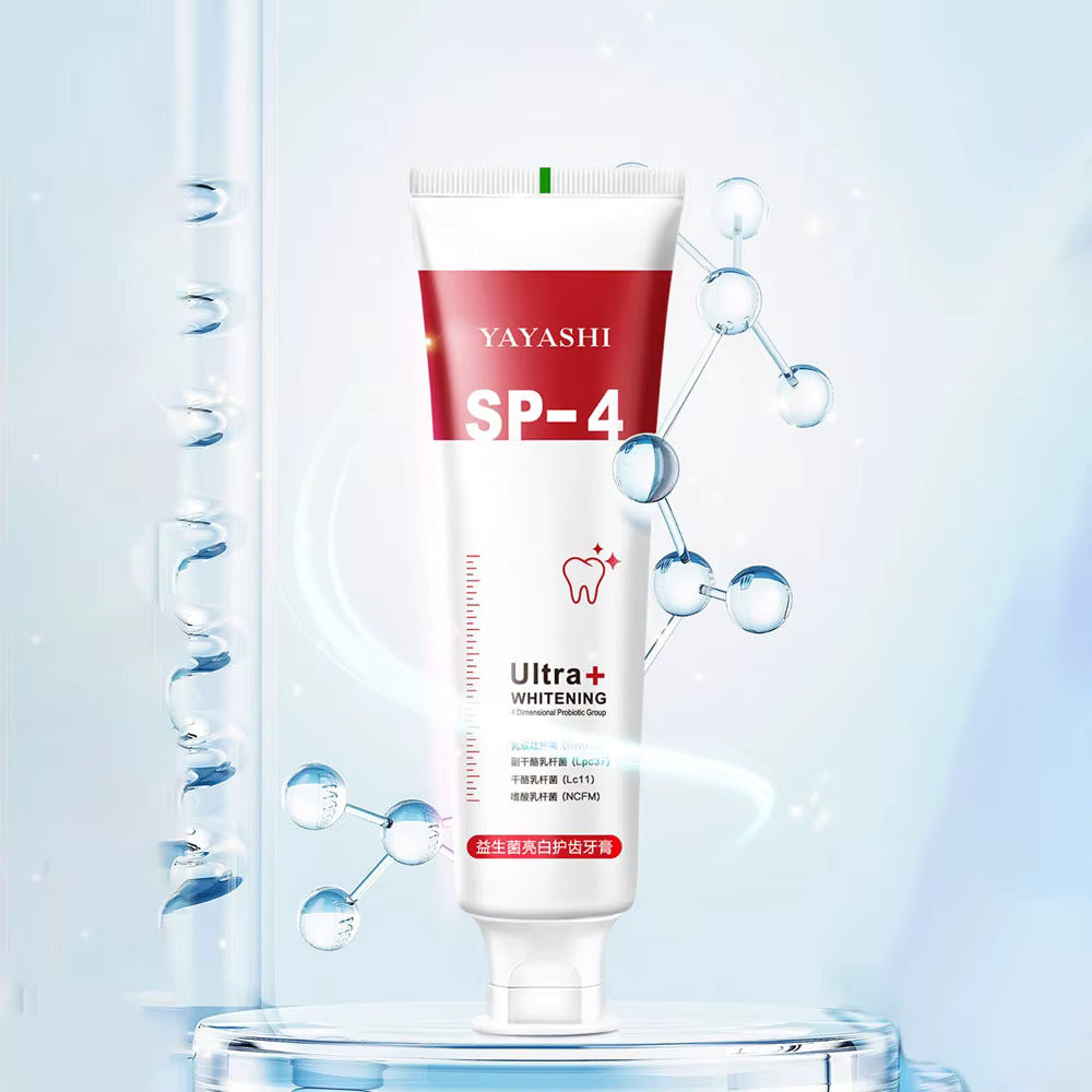Yayashi SP4 Oral Care Probiotic Whitening Toothpaste 120g – Shine Brighter, Remove Years of Coffee, Tea & Smoking Stains