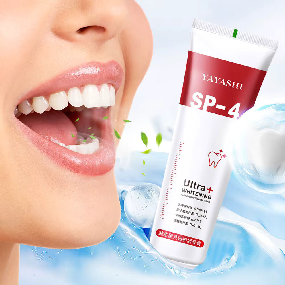 Yayashi SP4 Oral Care Probiotic Whitening Toothpaste 120g – Shine Brighter, Remove Years of Coffee, Tea & Smoking Stains