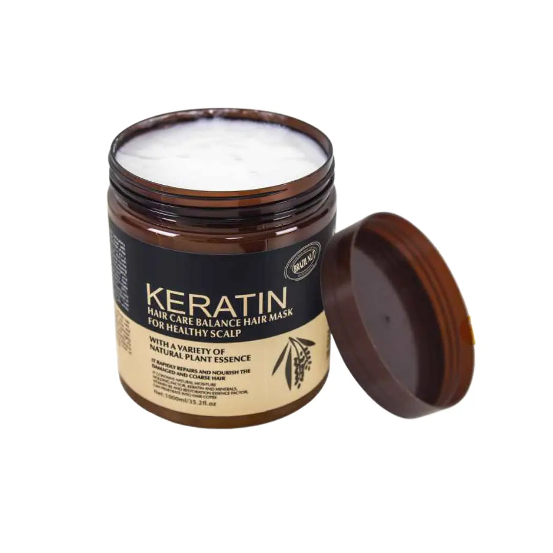 Keratin Hair Mask with Brazil Nut Oil – Deep Repair & Shine 500 ml
