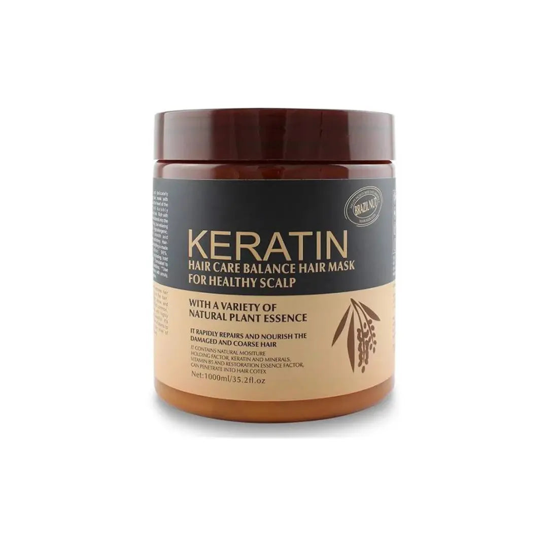 Keratin Hair Mask with Brazil Nut Oil – Deep Repair & Shine 500 ml